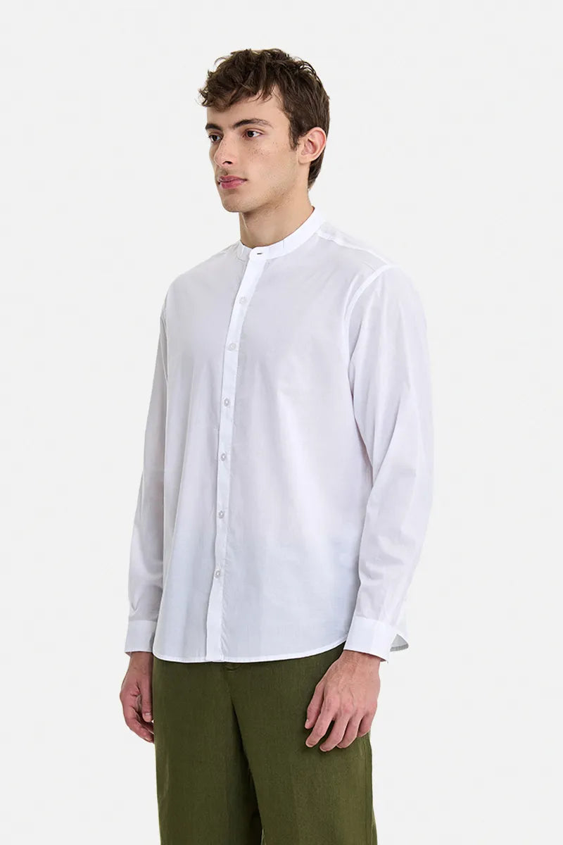 (Sample) 100% Cotton Mandarin Voile Shirt