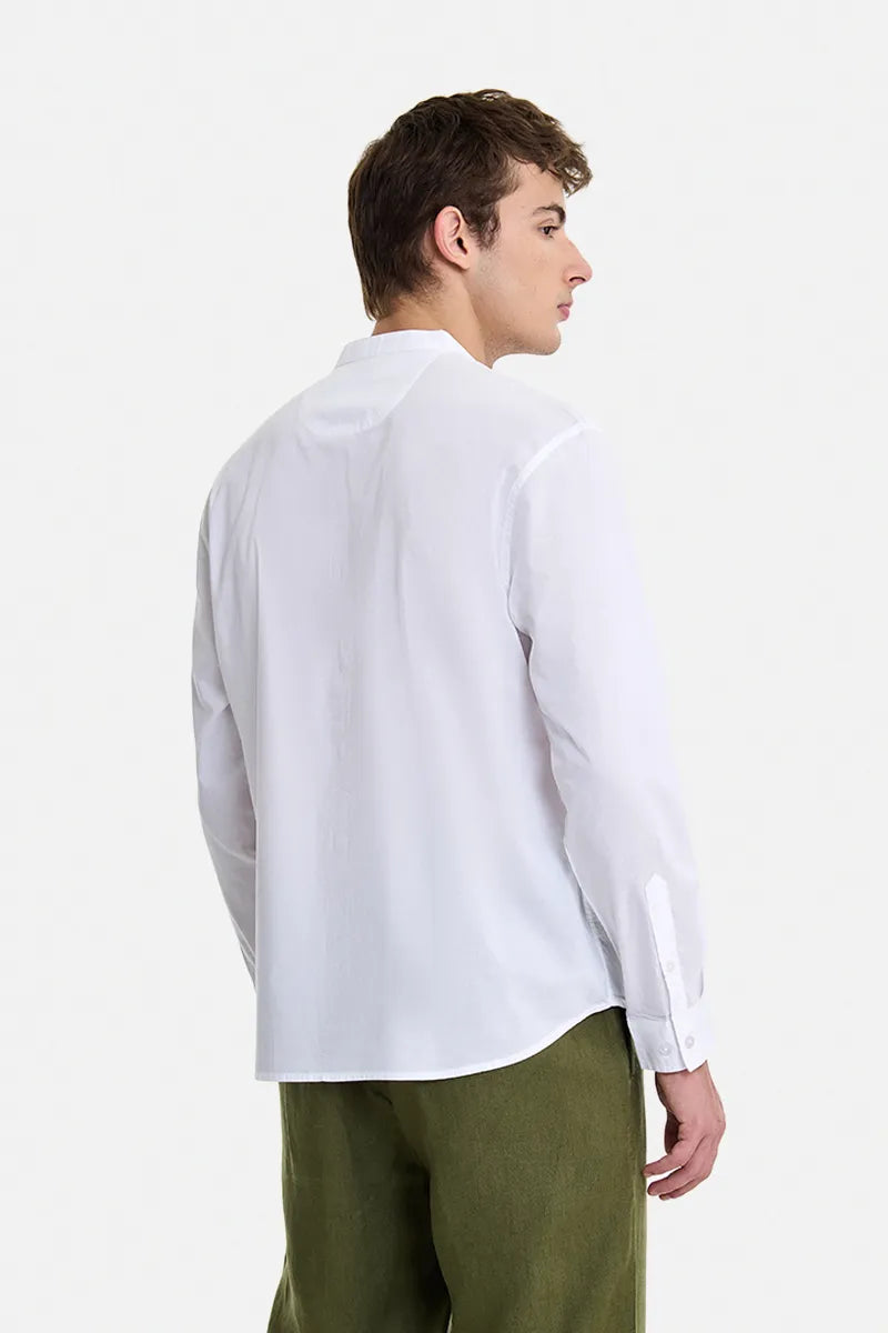 (Sample) 100% Cotton Mandarin Voile Shirt