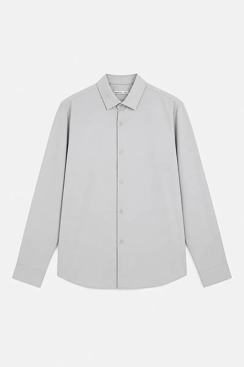 (Sample) Regular Fit Light Grey Shirt