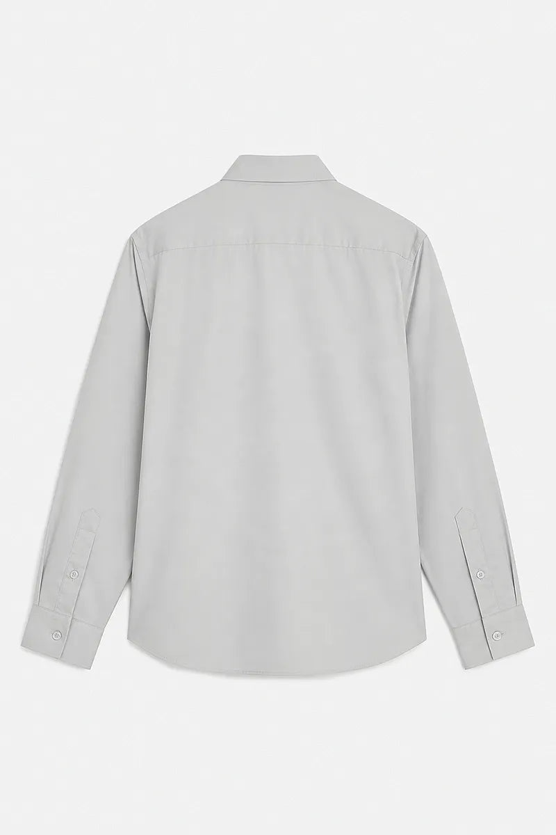 (Sample) Regular Fit Light Grey Shirt