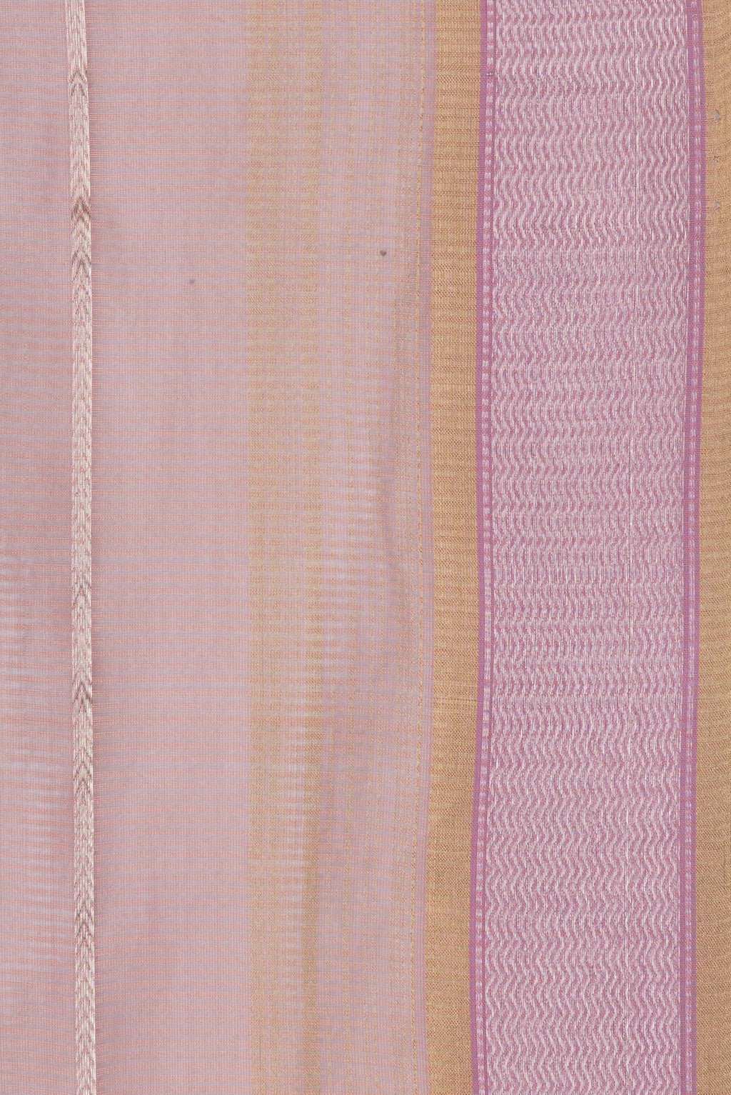 (Sample) Golden Peach Maheshwari Silk Saree